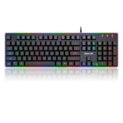 Teclado Gamer Redragon Dyaus 2 K509 - Alámbrico - Español - Multimedia - RGB - Negro - K509RGB-SP