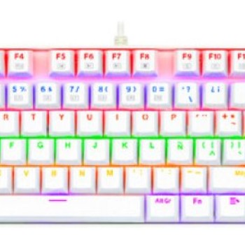 Teclado Gamer REDRAGON KUMARA K552 Mecánico Tenkeyless - Blanco - Switch Rojo - Retroiluminación Rainbow Teclado Gamer REDRAGON KUMARA K552 Mecánico Tenkeyless - Blanco - Switch Rojo - Retroiluminación Rainbow