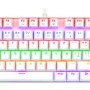 Teclado Gamer REDRAGON KUMARA K552 - Alámbrico - Español - Multimedia - Rainbow - Switch Rojo - Blanco - K552W-KR-SP