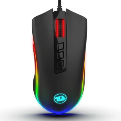 Mouse Gamer REDRAGON M711 COBRA CHROMA - Alámbrico - 8 Botones - Negro - RGB - M711