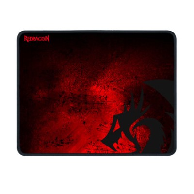 Mouse Pad Gamer REDRAGON PISCES P016 - 330x260x3mm - Negro con Rojo - P016