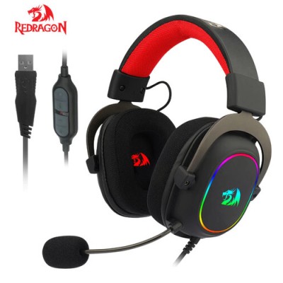 Diadema Gamer REDRAGON Zeus2 H510 - Alámbrico - Micrófono - RGB - H510-RGB