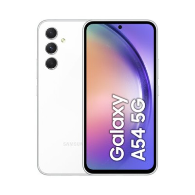 Smartphone Samsung Galaxy A54 5G - 6.4" - Octa Core - 8GB - 128GB - Cámaras 32MP/50MP - 5000mAh - Android - Blanco - SM-A546BZWDEUB