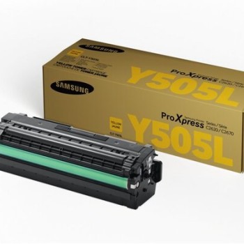 Tóner Samsung CLT-Y505L Amarillo Original para Impresoras ProXpress - Modelo SU514A