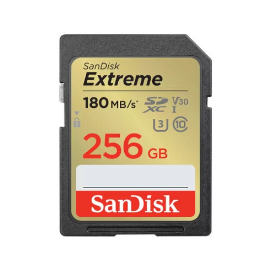 Memoria SDXC SanDisk Extreme - 256GB - Clase 10 - UHS-I  - SDSDXVV-256G-GNCIN