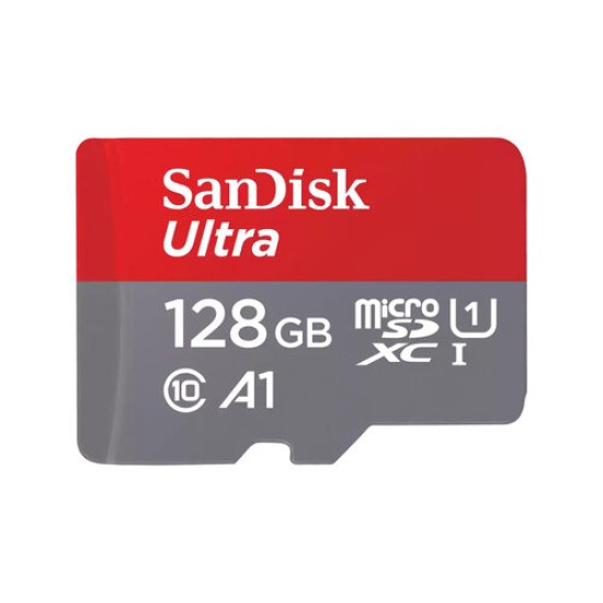 Memoria MicroSDXC SanDisk Ultra - 128GB - Clase 10 - C/Adaptador - SDSQUAB-128G-GN6MA