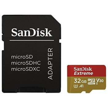 Memoria MicroSDHC SanDisk Extreme 32GB Clase 10 UHS-I con Adaptador SDSQXAF-032G-GN6MA