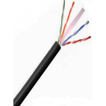 Bobina SAXXON OUTP6COP150NE - Cat6 - 105M - 23 AWG - Negro - OUTP6COP150NE