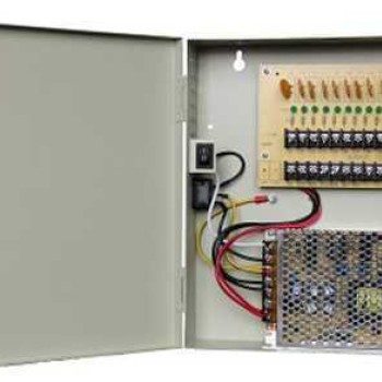 Fuente de Poder Regulada SAXXON 12V 10A para 9 Cámaras Modelo PSU1210D9