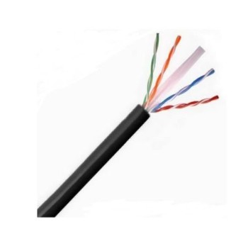 Bobina SAXXON - Cat5e - 305M - 24 AWG - Negro - TVD119038
