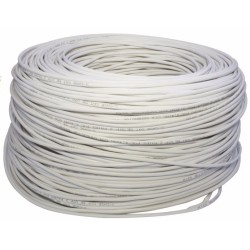 Bobina de Cable de Red SAXXON Cat5e 305 Metros Blanco Modelo TVD119080