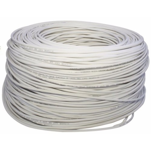 Bobina de Cable de Red SAXXON Cat5e 305 Metros Blanco Modelo TVD119080