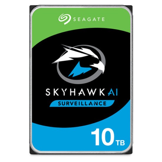 Disco Duro Interno Seagate Skyhawk AI Surveillance - 3.5" - 10TB - SATA 3 - 7200 RPM - ST10000VE001
