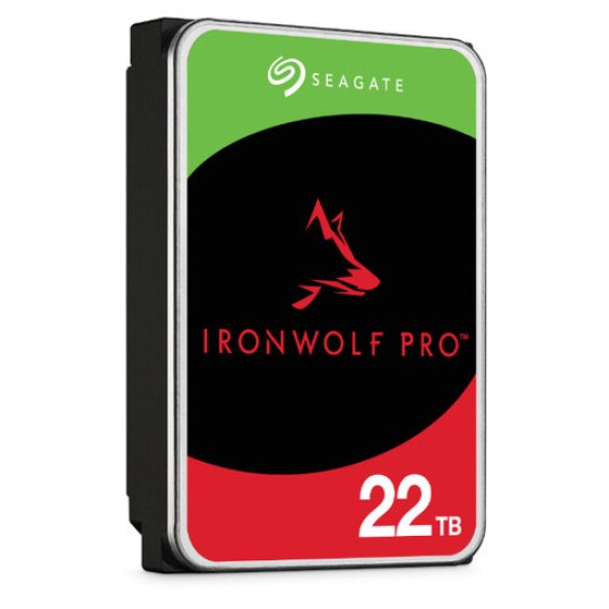 Disco Duro Seagate IronWolf Pro - 3.5" - 22TB - SATA III - para NAS - ST22000NT001