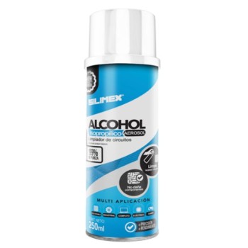 Alcohol Isopropílico en Aerosol Silimex 250ml - Limpieza de Equipos Electrónicos - Modelo 750300219631