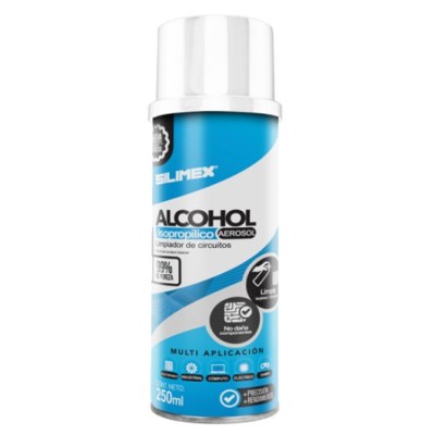 Alcohol Isopropílico Silimex - 250ml - Aerosol - 750300219631 Alcohol Isopropílico Silimex - 250ml - Aerosol - 750300219631
