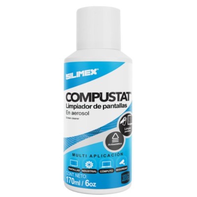 Limpiador Silimex CompuStat - 170ml - Para pantallas - COMPUSTAT