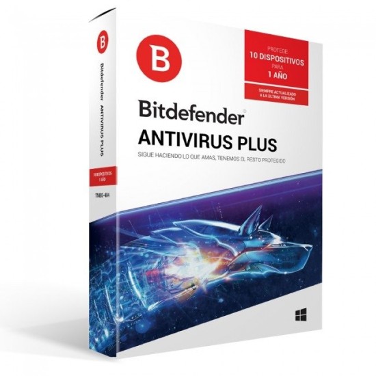 Antivirus Bitdefender Plus - 10 Usuarios - 1 Año - Caja - TMBD-404