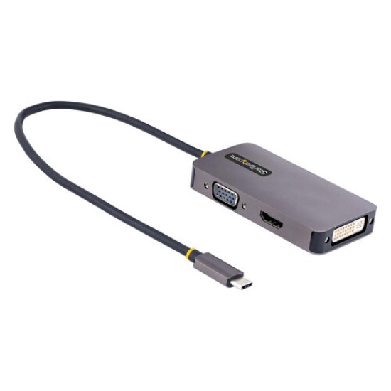 Adaptador de Vídeo StarTech.com - HDMI - VGA - DVI-I - 118-USBC-HDMI-VGADVI