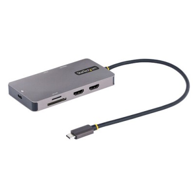 Docking Station StarTech.com 120B-USBC-MULTIPORT - HDMI - USB-C - USB 3.2 - MicroSD - SD - Gris Espacial - 120B-USBC-MULTIPORT Docking Station StarTech.com 120B-USBC-MULTIPORT - HDMI - USB-C - USB 3.2 - MicroSD - SD - Gris Espacial - 120B-USBC-MULTIPORT