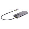 Adaptador Multi Puertos StarTech.com - USB C - HDMI / 3 Puertos USB 3.2 / Ethernet - Mac / Windows - 127B-USBC-MULTIPORT