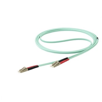 Cable de Fibra Óptica StarTech.com LC Dúplex Multimodo 15M Aqua 450FBLCLC15