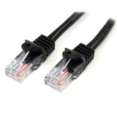 Cable de Red StarTech.com - Cat5e - RJ-45 - 1M - Negro - 45PAT1MBK