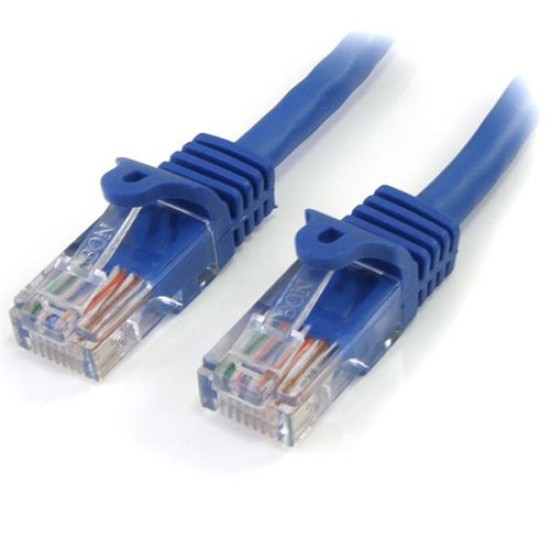 Cable de Red StarTech.com - Cat5e - RJ-45 - 2M - Azul - 45PAT2MBL