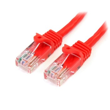 Cable de Red StarTech.com - Cat5e - RJ-45 - 2M - Rojo - 45PAT2MRD