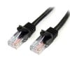 Cable de Red StarTech.com - Cat5e - RJ-45 - 50cm - Negro - 45PAT50CMBK