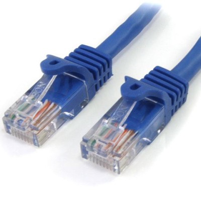 Cable de Red StarTech.com - Cat5e - RJ-45 - 5M - Azul - 45PAT5MBL