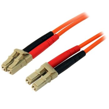 Cable de Fibra Óptica StarTech.com LC Dúplex Multimodo 1 Metro Naranja - 50FIBLCLC1