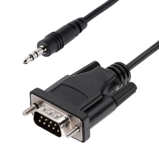 Cable Serial StarTech.com - RS232 DB9 - 3.5mm - 1M - Negro - 9M351M-RS232-CABLE