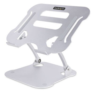 Base para Laptop StarTech.com - Ajustable - Soporta 10 kg - Plata - ADJ-LAPTOP-RISER