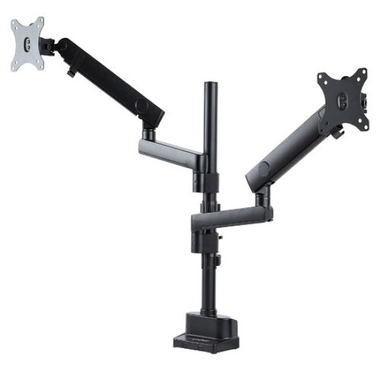 Soporte de Escritorio StarTech.com - Hasta 32" - Soporta 16Kg - Para 2 Pantallas - Articulado - ARMDUALPIVOT