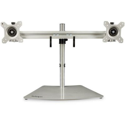 Soporte StarTech.com ARMDUOSS - Para 2 Monitores - Horizontal - Hasta 24" - Para Escritorio - Plata - ARMDUOSS