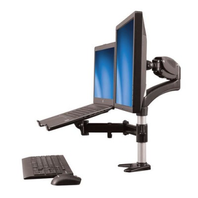 Brazo para 1 Monitor StarTech.com + Base para Laptop Ajustable - ARMUNONB