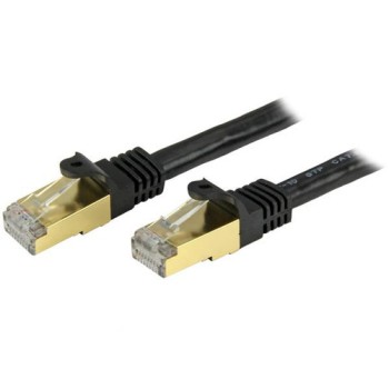 Cable de Red StarTech.com - Cat6a - RJ-45 - 2.1M - Negro - C6ASPAT7BK