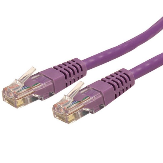 Cable de Red StarTech.com - Cat6 - RJ-45 - 1.8M - Morado - C6PATCH6PL