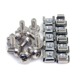 Kit StarTech.com 50 Tornillos y Tuercas Enjauladas M6 Acero Inoxidable CABSCREWM6