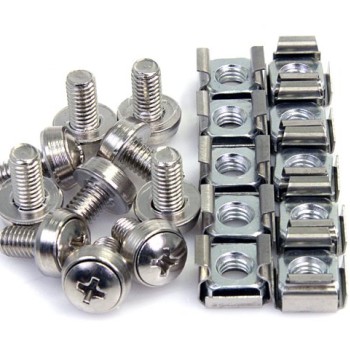 Kit StarTech.com 50 Tornillos y Tuercas Enjauladas M6 Acero Inoxidable CABSCREWM6