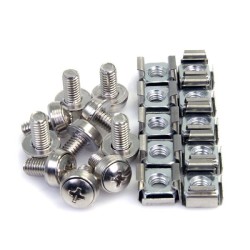 Kit StarTech.com 100 Tornillos y Tuercas Enjauladas M6 CABSCREWM62