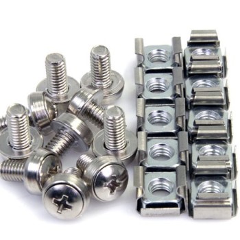 Kit StarTech.com 100 Tornillos y Tuercas Enjauladas M6 CABSCREWM62