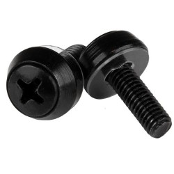 Kit de 50 Tornillos M5 StarTech.com Cabeza Domo Negro - CABSCREWSB