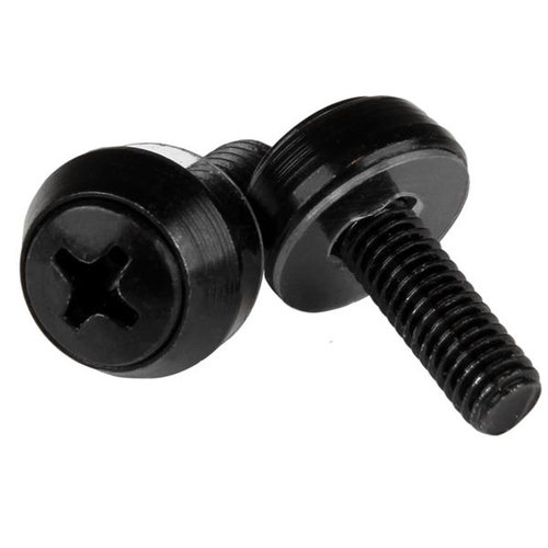 Kit de 50 Tornillos M5 StarTech.com Cabeza Domo Negro - CABSCREWSB