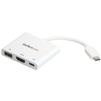 Convertidor de Vídeo StarTech.com - USB-C - HDMI 4K - USB A - Blanco - CDP2HDUACPW Convertidor de Vídeo StarTech.com - USB-C - HDMI 4K - USB A - Blanco - CDP2HDUACPW