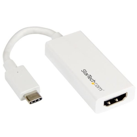 Adaptador de Video StarTech.com CDP2HDW - USB-C a HDMI - 4k - 30Hz - Blanco - CDP2HDW