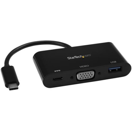 Docking Station Portátil StarTech.com - USB-C a VGA - Negro - CDP2VGAUACP