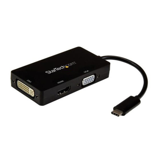 Mini Adaptador Grafico Externo StarTech.com - USB C - HDMI - DVI - VGA - CDPVGDVHDBP