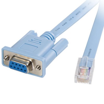 Cable StarTech.com - 1.8 Mts - Para Gestión de Router - Consola Cisco RJ45 a Serie DB9 - Rollover - Macho a Hembra - DB9CONCABL6